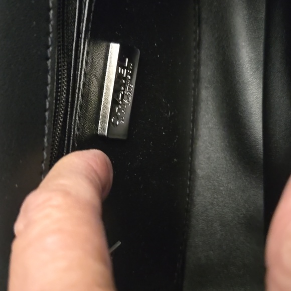 Designer Black and Silver Crystal Clutch - Picture 4 of 5